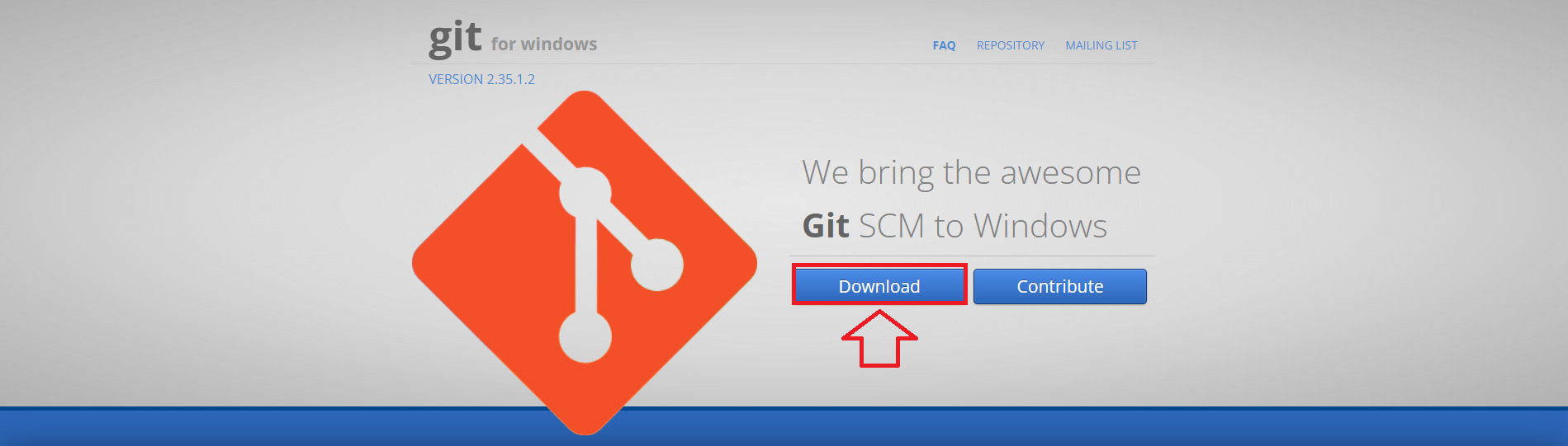 Git for Windows 公式サイト