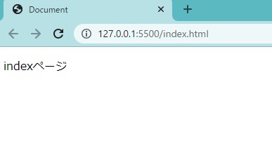 indexページ